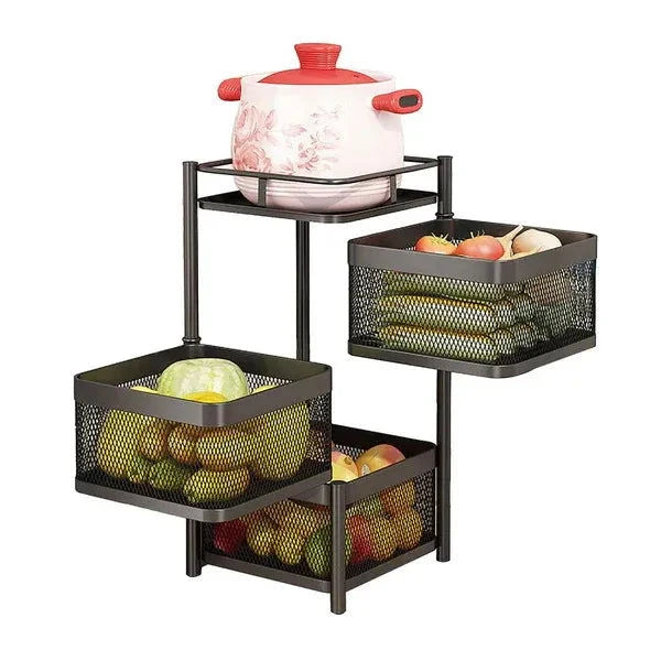Counter Top Vegetable Metal Trolley By Dukaanwali - Dukaanwali