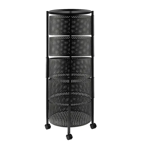 Premium Round Metal Trolley Dukaanwali - Dukaanwali