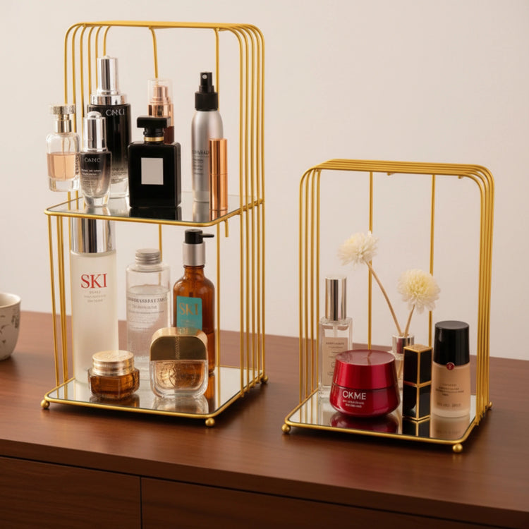 Dukaanwali 1 & 2 layer makeup stand organizer for dressing table