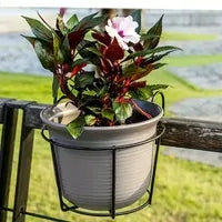 3 Pc Black Metal Hanging Plant Rack