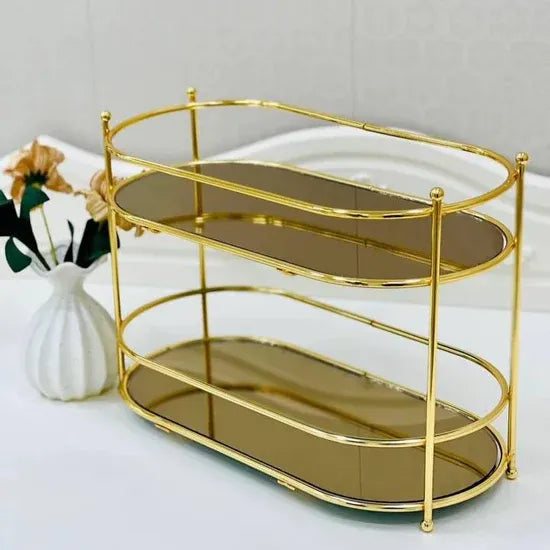 Golden Glam Organizer - Makeup, Jewelry & Vanity Storage