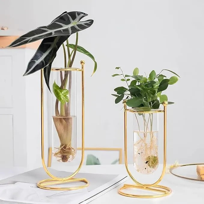 Modern Geometric Test Tube Planter Set