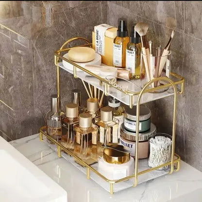 2 layer luxury Cosmetic Organizer - Dukaanwali