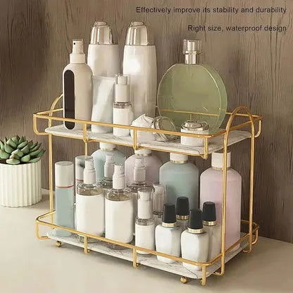 2 layer luxury Cosmetic Organizer - Dukaanwali