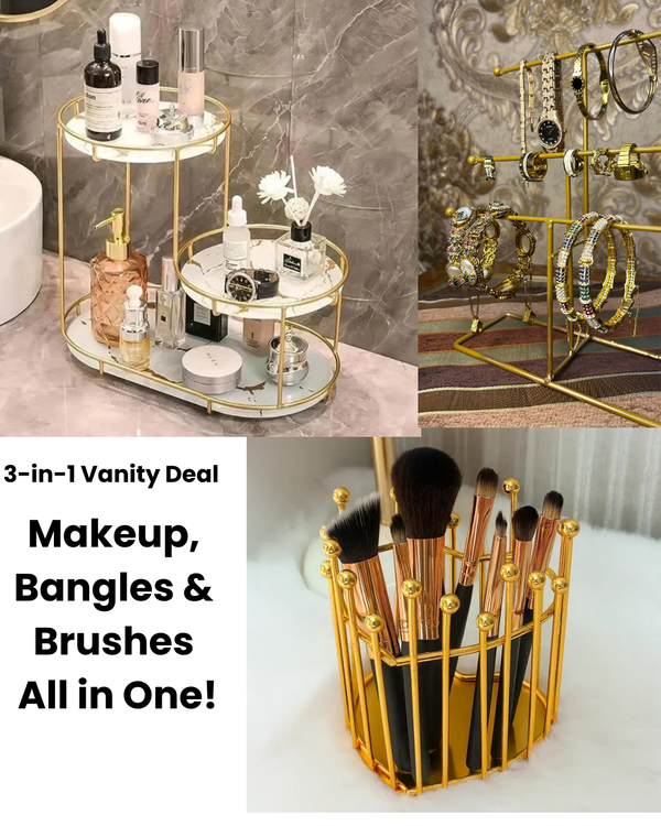 3-in-1 Makeup Organizer Combo