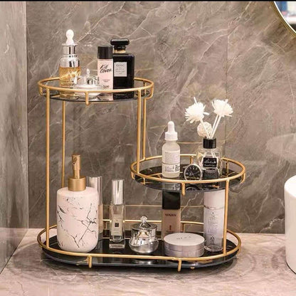 3 layer makeup organizer with metal frame for Pakistani dressing tables