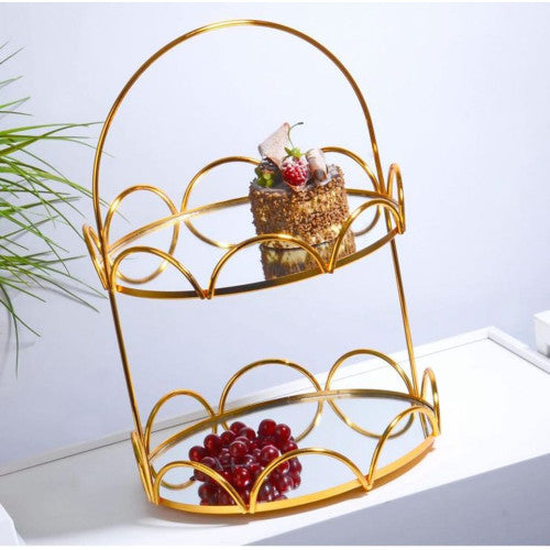 Luxury Double-Layer Dessert & Snack Tray