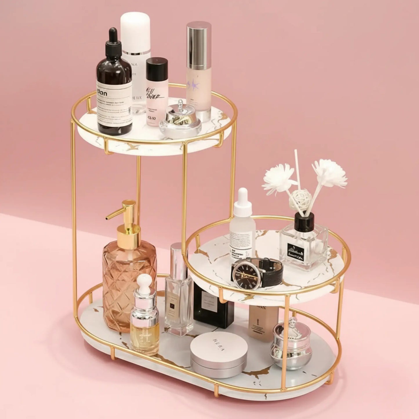 3 Layer Cosmetic, Perfume and Multi-Purpose Storage Rack