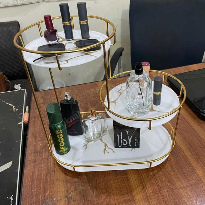 3 Layer Cosmetic, Perfumes And Bathroom Storage Rack - Dukaanwali  - 