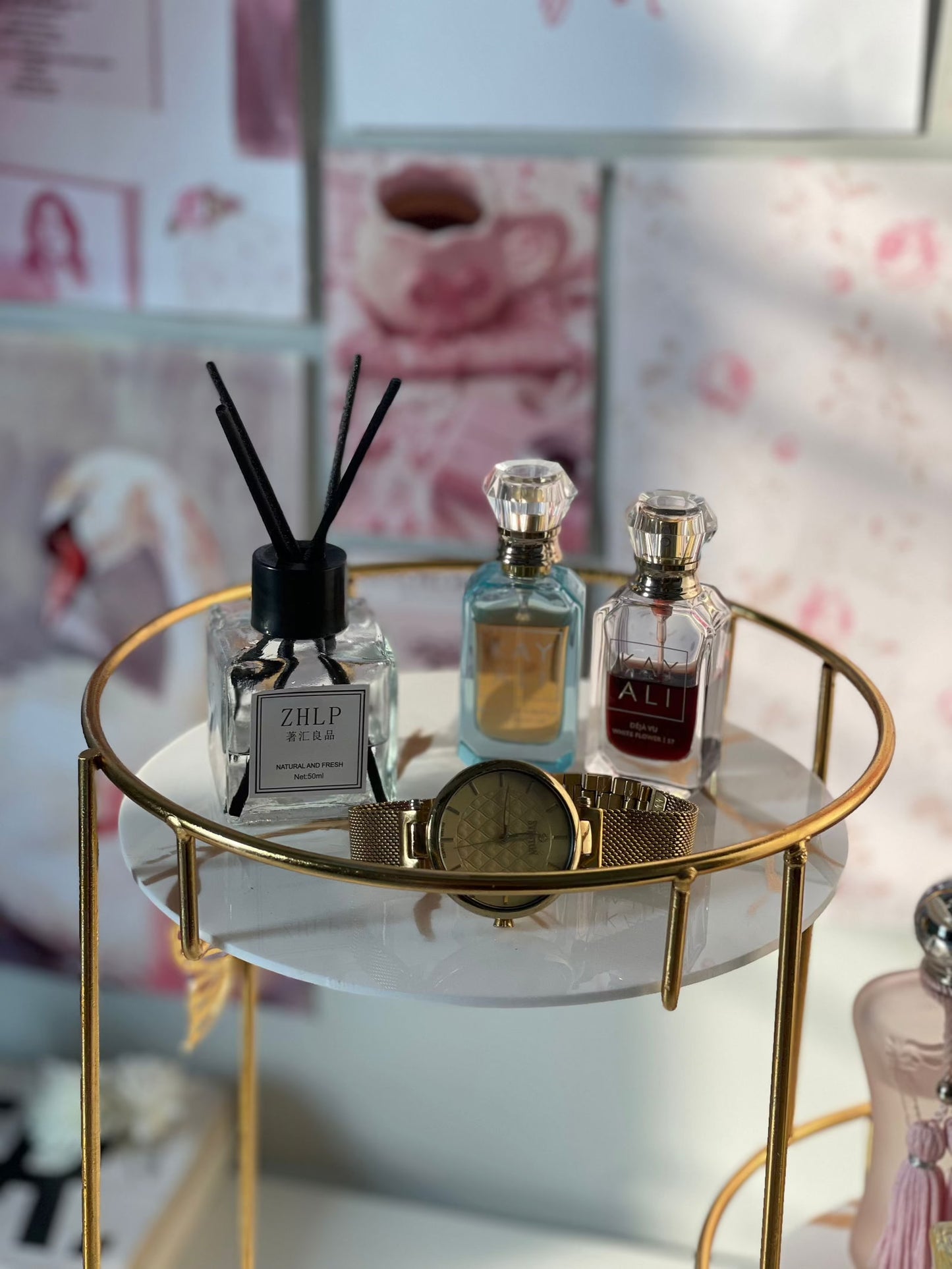 3 Layer  Storage Rack with butterfly charms - Dukaanwali