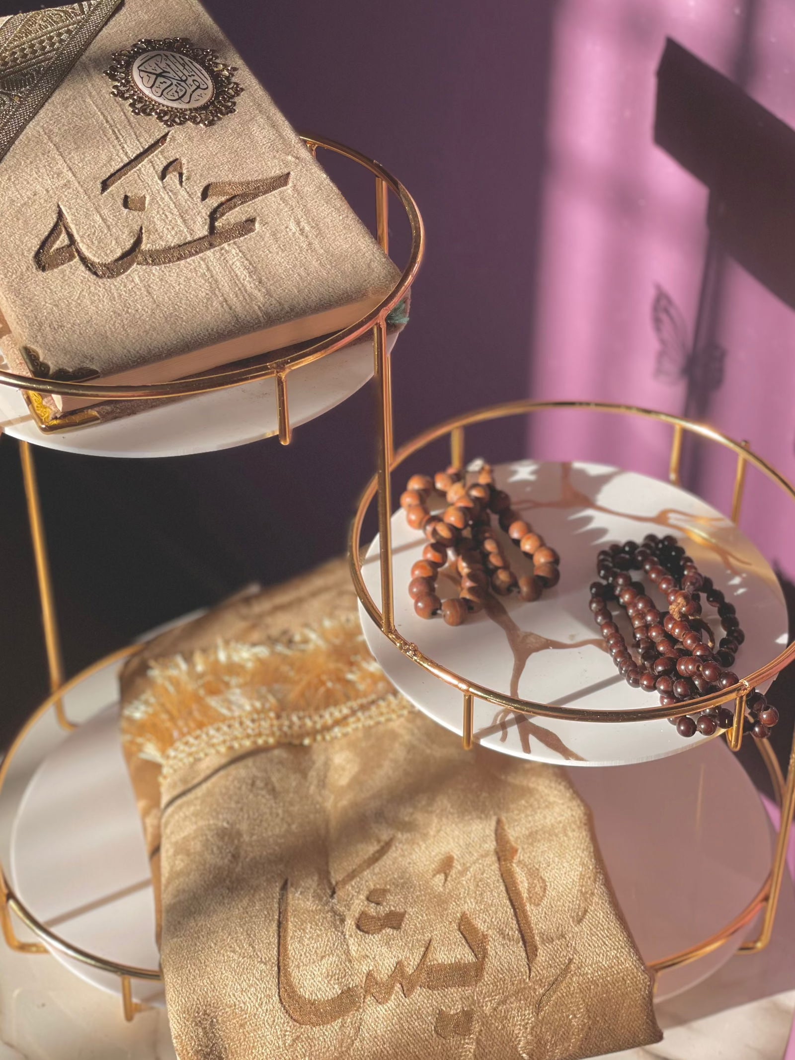 3 Layer  Storage Rack with butterfly charms - Dukaanwali