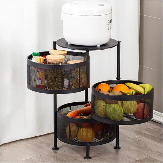 Counter Top Vegetable Metal Trolley By Dukaanwali - Dukaanwali