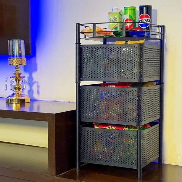 Counter Top Vegetable Metal Trolley By Dukaanwali - Dukaanwali