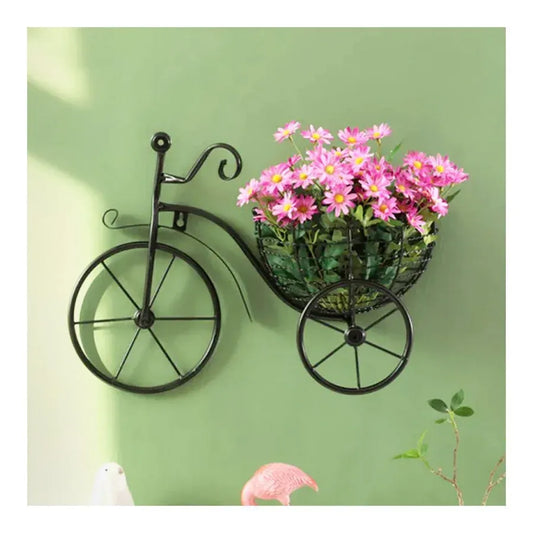 Cycle Wall Hanging Planter | Metal Wall Decor for Plants
