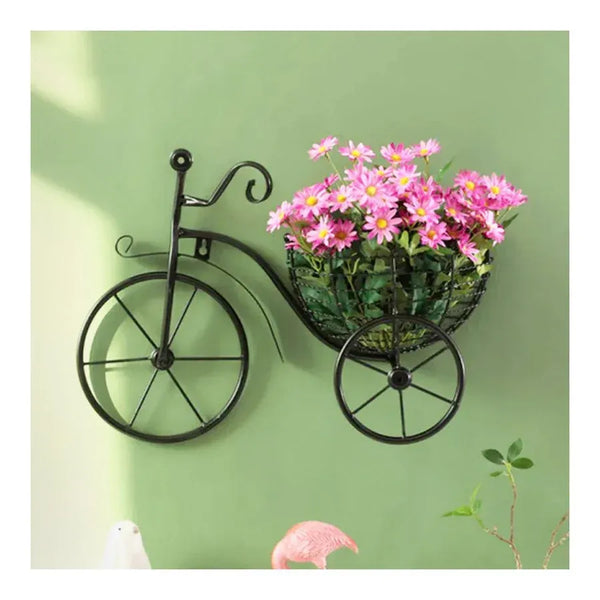 Cycle Wall Hanging Planter | Metal Wall Decor for Plants