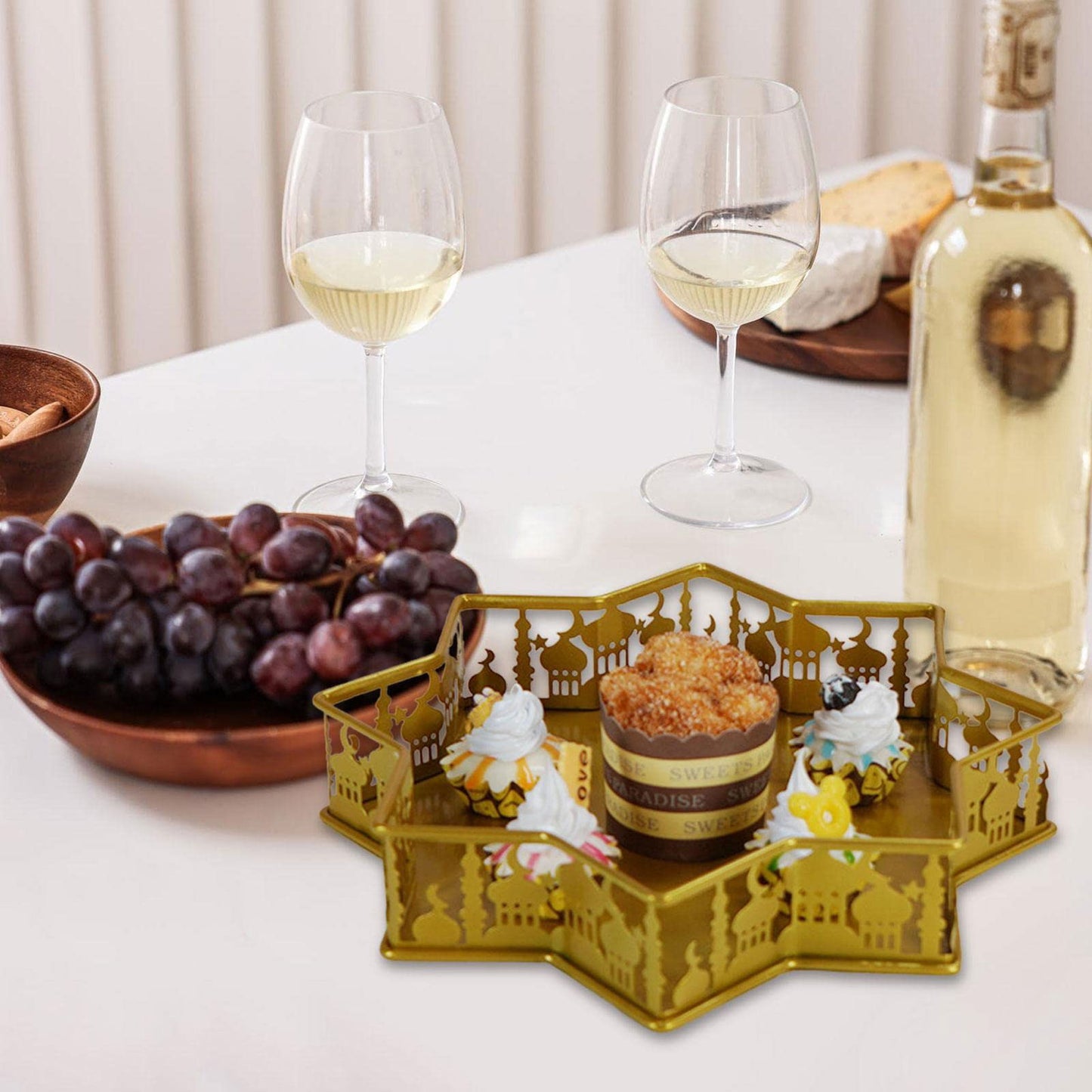 Eid Serving Tray Star Shaped Ramadan Tray - Dukaanwali