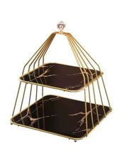 Multi-layered Iron Cake Stand Dessert Stand Refreshment Stand - Dukaanwali