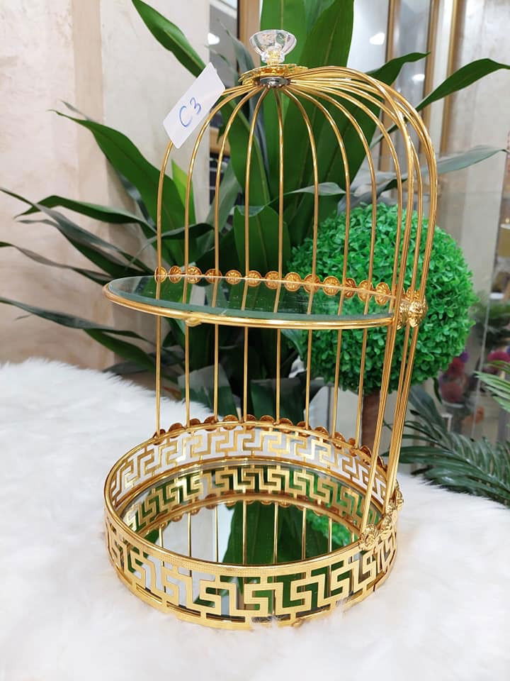 Multi Layer round and square shaped birdcage organiser - Dukaanwali