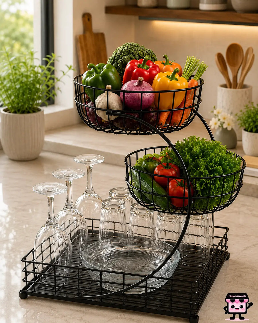 Premium 3-Tier Fruit & Vegetable Storage Stand