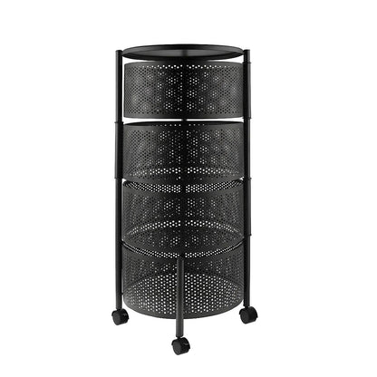 Premium Round Metal Trolley Dukaanwali - Dukaanwali
