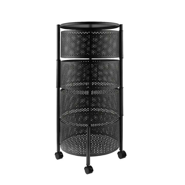 Premium Round Metal Trolley Dukaanwali - Dukaanwali