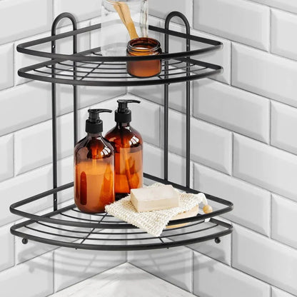 Steel Corner Shelf Bathroom Shower Basket Shower Shelf - Dukaanwali