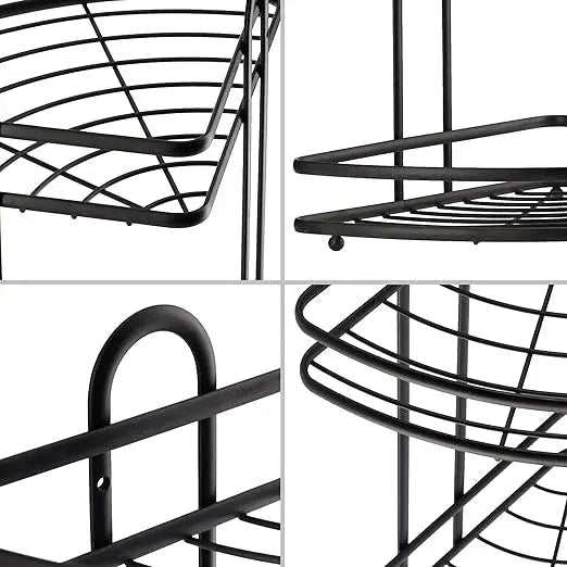 Steel Corner Shelf Bathroom Shower Basket Shower Shelf - Dukaanwali
