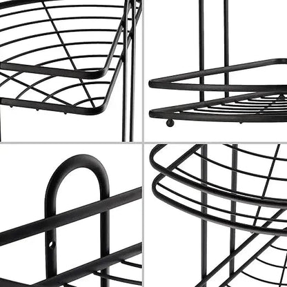 Steel Corner Shelf Bathroom Shower Basket Shower Shelf - Dukaanwali
