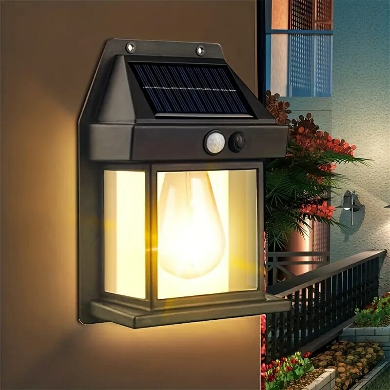 Solar Tungsten Filament Lamp Outdoor Waterproof Intelligent Induction Wall Lamp