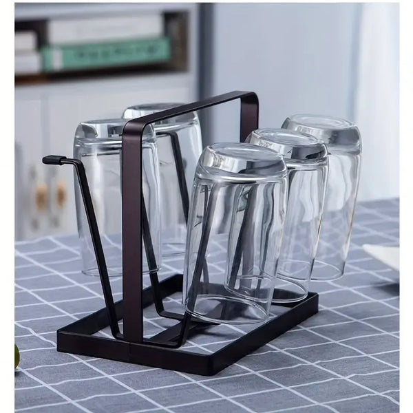 Front view of coffee mug holder and drying rack – ruhdecor