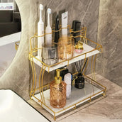 2 Tier Bathroom Vanity Organizer – Makeup & Skincare Shelf