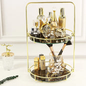 Round Wire Vanity Organizer Rack for Dresser – Multipurpose Stand