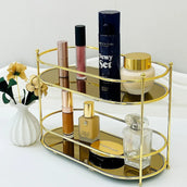 Golden Glam Organizer - Makeup, Jewelry & Vanity Storage