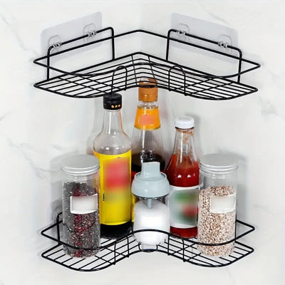 Bathroom Corner Shelf Wall Mounted with adhesive hook
